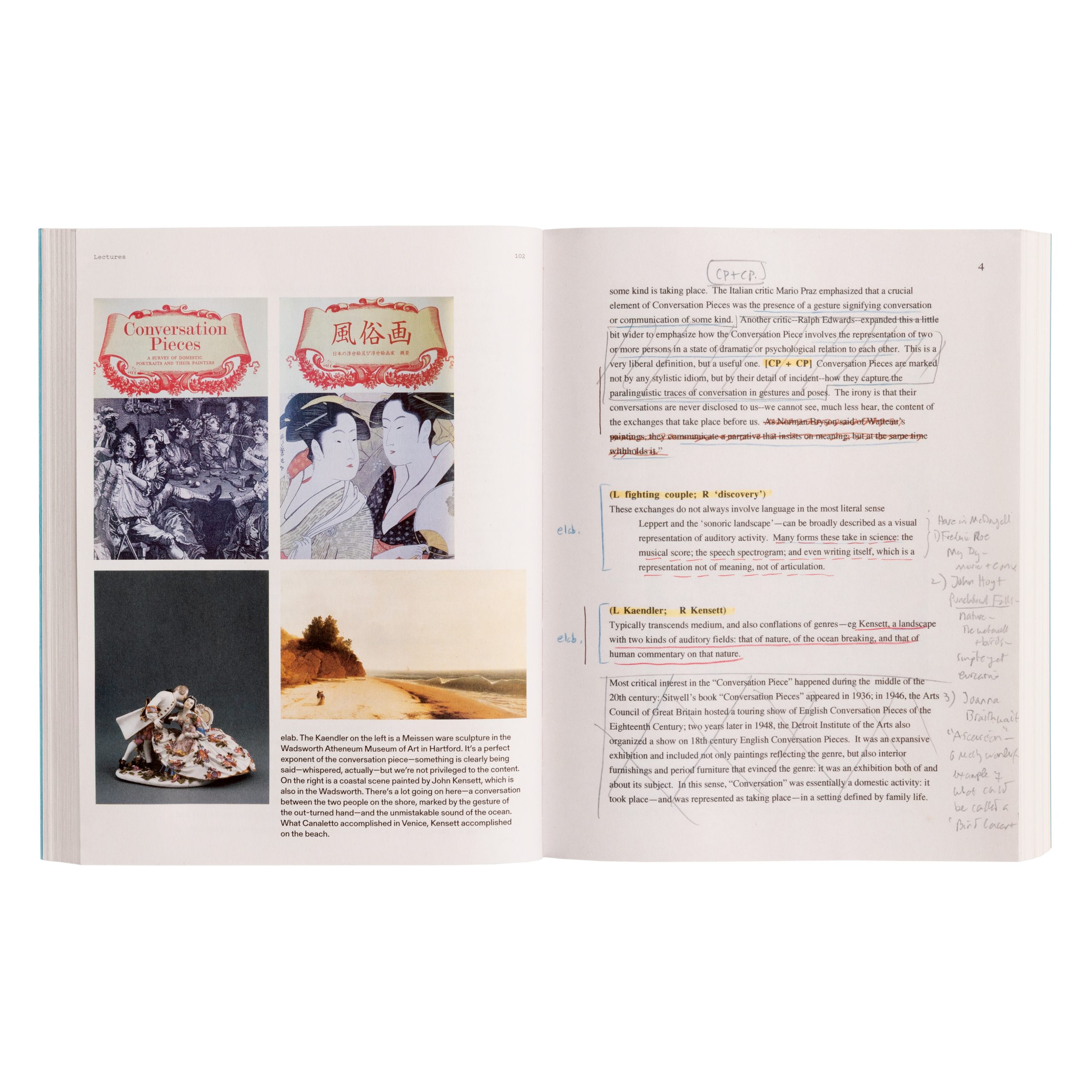 Two-page spread, featuring an excerpt from "Blah Blah Blah"